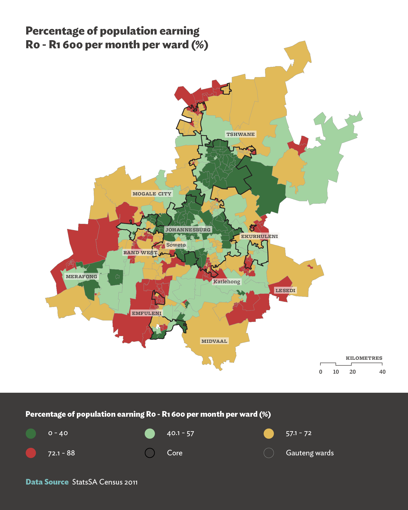 Understanding Gauteng's Core And Periphery Through Income | GCRO