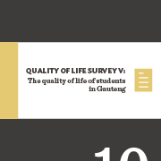 Quality of Life Survey V (2017/18): The quality of life of students in Gauteng